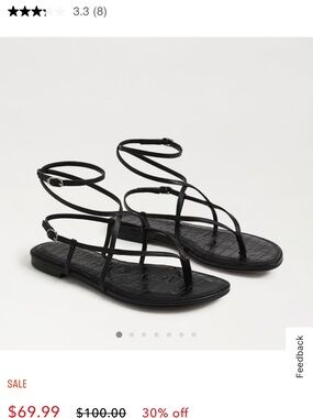 Sam Edelman Strappy Ankle-Wrap Sandals